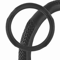Оплетка SKYWAY Modern-6 M (370-390мм) Черная экокожа